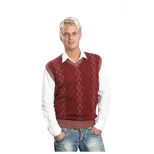 Mens red cashmere sweater on sale vest